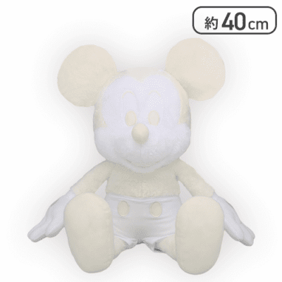 ミッキーマウス 【MD】100thプラチナホワイト超BIGぬいぐるみ
