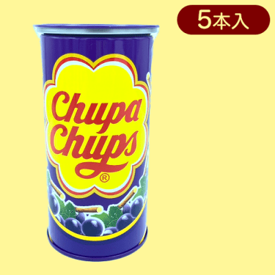 【グレープ】チュッパチャプス円柱缶※賞味期限:2026/4/30
